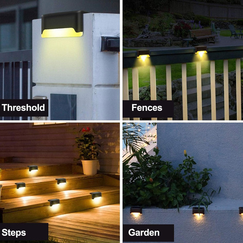 Set X4 lámparas solares LED para jardín y escaleras Av5555 - Image 9