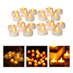 24 velas luces LED cálidas a pila - Image 5