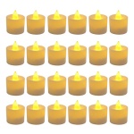 24 velas luces LED cálidas a pila
