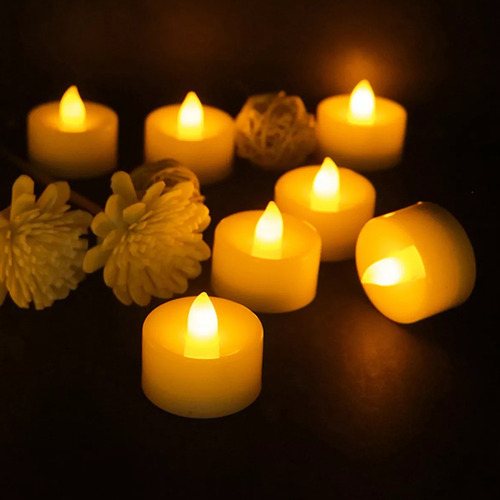 24 velas luces LED cálidas a pila - Image 7