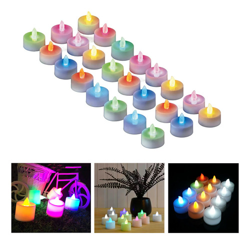 24 Velas Led multicolor a pilas - Image 5