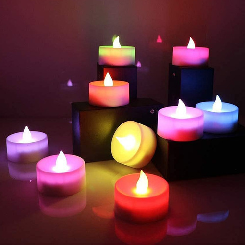 24 Velas Led multicolor a pilas - Image 6