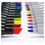 Fibrones doble trazo de 168 colores en estuche Ks-1005 - Imagen 2