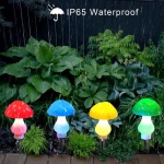 Guirnalda solar 8 hongos luces LED multicolor M0502 - Imagen 8