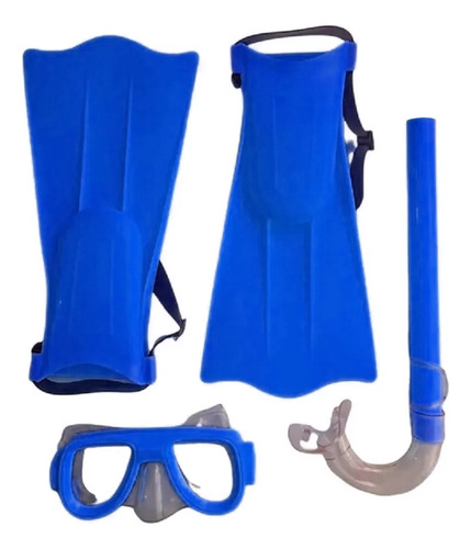 Juego de snorkel buceo infantil gafas tubo patas de rana