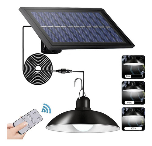 Lámpara colgante con panel solar con control remoto Sl0502 - Image 8