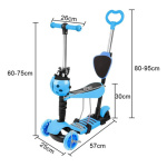 Monopatín andador regulable con luz - Image 18