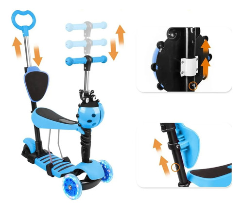 Monopatín andador regulable con luz - Image 34