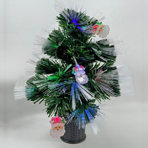 Pino árbol de navidad de mesa fibra óptica led rgb 24056 - Image 4