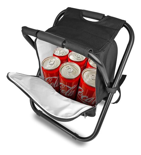 Silla de camping plegable 3 en 1 con mochila y hielera 52005 - Imagen 4
