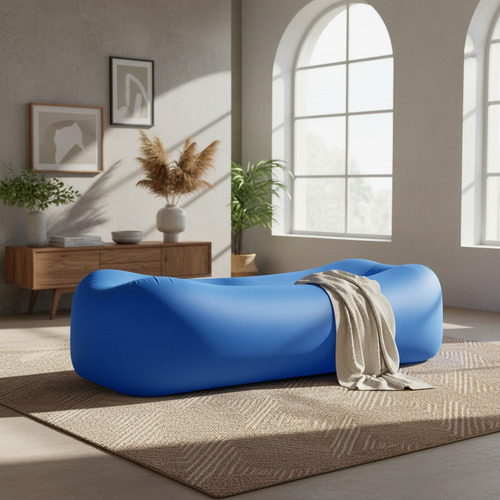 Sillon sofa inflable grand bag reposera playa parque nieve - Imagen 8