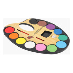 Acuarelas Con Pincel Paleta De 12 Colores Para Pintar 332