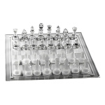 Ajedrez de vidrio tablero cristal juego de mesa hogar Ea-387 - Image 8