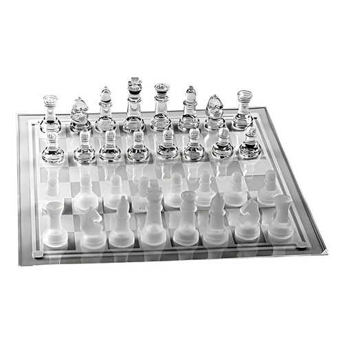 Ajedrez de vidrio tablero cristal juego de mesa hogar Ea-387 – accesorios incluidos