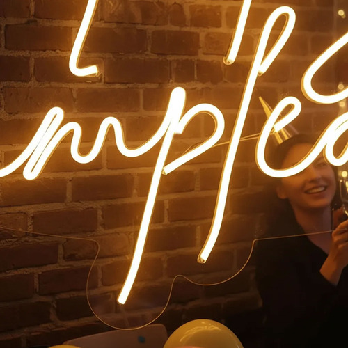 Cartel luminoso forma feliz cumpleaños 220v luz led lnfe01 - Image 4