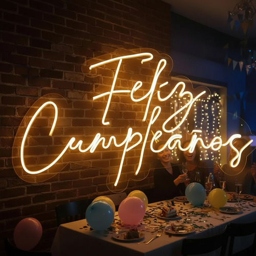 Cartel luminoso forma feliz cumpleaños 220v luz led lnfe01 - Image 1