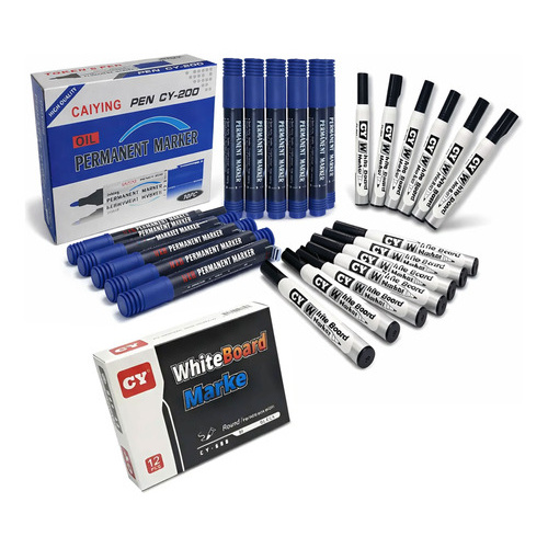 Combo Fibrones X12 Negros Lib9646 + Fib X10 Azules 9502-3