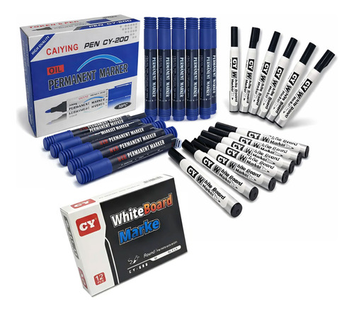 Combo Fibrones X12 Negros Lib9646 + Fib X10 Azules 9502-3