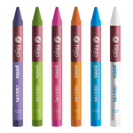 Crayon Crayones X 12 Colores Cera Utiles Escolares En Caja - Image 3
