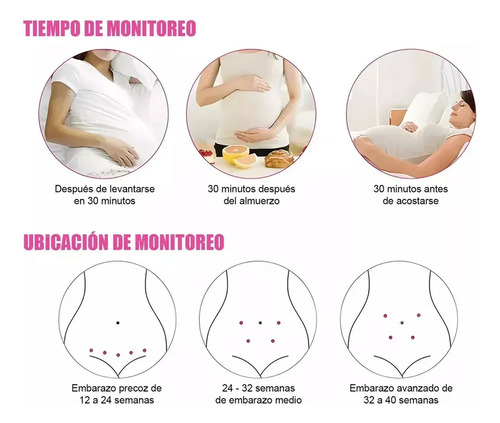 Doppler fetal detector frecuencia latidos portátil Jsl-t501 - Image 23