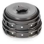 Juego de ollas camping senderismo 3 en 1 con tetera Gt-308 - Image 10