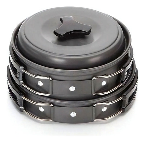 Juego de ollas camping senderismo 3 en 1 con tetera Gt-308 - Image 10