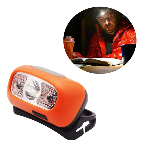 Linterna minero led vincha recargable usb con sensor et8776 - Image 1