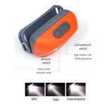 Linterna minero led vincha recargable usb con sensor et8776 - Image 4