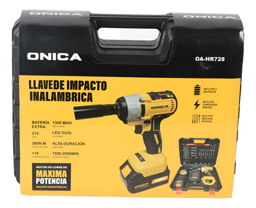 Llave de impacto inalámbrica con batería extra Oa-hr728 - Image 6