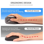 Mouse vertical ergonómico inalámbrico - Image 25