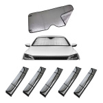 Pack X5 Parasol Cortina Delantera Protectora Metalizada Auto