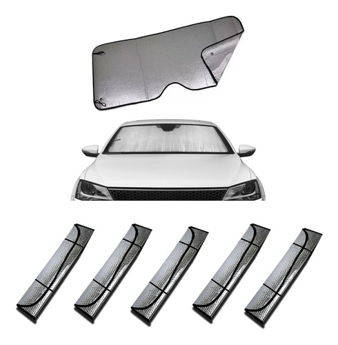 Pack X5 Parasol Cortina Delantera Protectora Metalizada Auto - Image 1