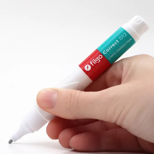 Corrector Escolar Liquid Paper Blanco Lapiz Filgo 7 Ml X12 - Imagen 3