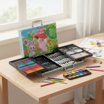 Set arte infantil 132 piezas maletín metálico niños capylabu - Image 3