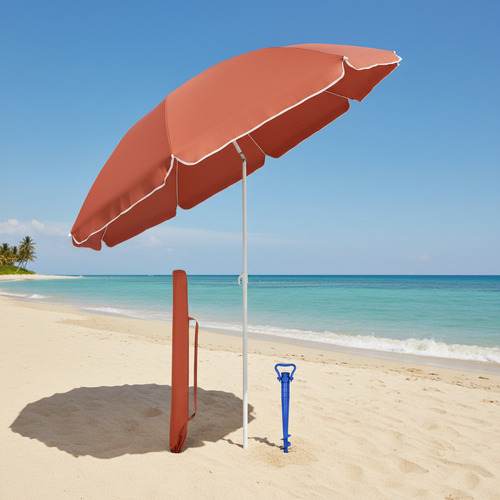 Sombrilla inclinable playera 2 metros proteccion UV Spinit - Image 7