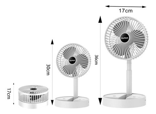 Ventilador de mano USB recargable Et8172 - Imagen 6
