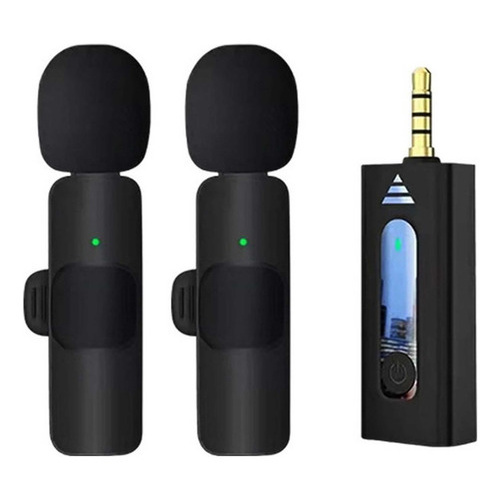 2 Microfonos Corbateros Inalambricos Conexion Auxiliar - K35