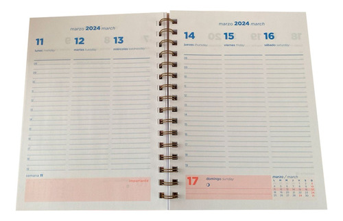 Agenda 16x22 Eco Nature 144 Paginas Tapa Blanda Ag24f013 - Image 3
