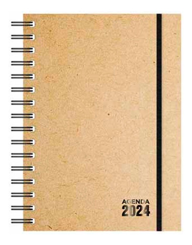 Agenda 16x22 Universal Kraft 352 Paginas Espiral Ag24a012