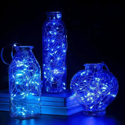 Alambre Hilo Led Azul 3 Metros A Pilas Guirnalda 10 Unidades - Image 6