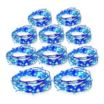 Alambre Hilo Led Azul 3 Metros A Pilas Guirnalda 10 Unidades - Image 3
