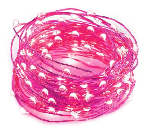 Alambre Hilo Led Rosa 3 Metros A Pilas Guirnalda 10 Unidades - Image 3