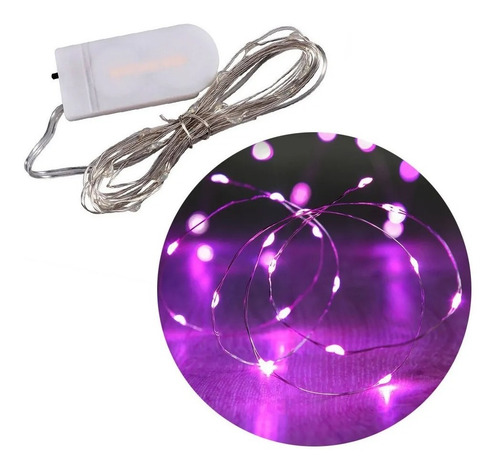 Alambre_Led_Rosa_Fucsia_3_Mts_A_Pilas_Guirnalda_Decoracion_D_878055-MLA49303109560_032022-O.jpg Guirnalda de alambre con luz led rosa fucsia - 3 mts a pilas - Image 1