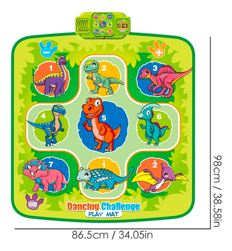 Alfombra Manta Musical Para Pisar Baile 86x98 Cm Niños 60216 - Image 16