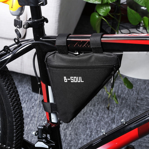 Alforja Triangulo Para Cuadro De Bicicleta Bike Herramientas – vista lateral