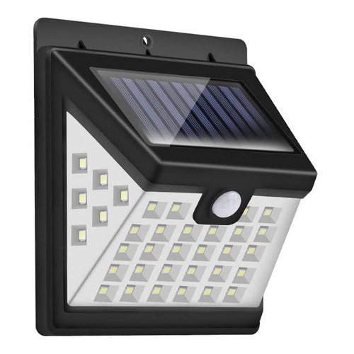 Aplique Reflector Solar 40 Led Con Sensor De Movimiento