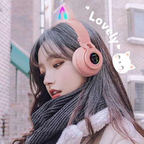 Auricular Vincha Con Orejas De Gato Luminosas Y Cable Con Ficha 3.5 Mm - Image 15