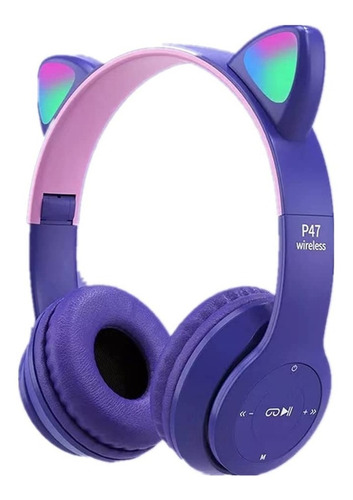Auriculares_Inalambricos_Led_Recargable_Violeta_Orejas_Gato_D_767594-MLA49030039158_022022-O.jpg Auriculares Inalámbricos Led Recargable Violeta Orejas Gato - Imagen 1