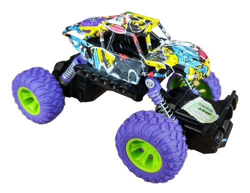 Auto A Friccion Graffiti Doble Pullback Con Ruedas De Goma - Imagen 1