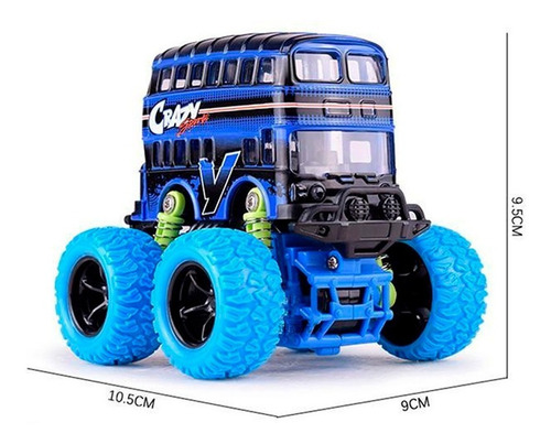 Auto A Fricción Infantil Autobus Vehículo 2 Pisos Js998-2 - Image 5